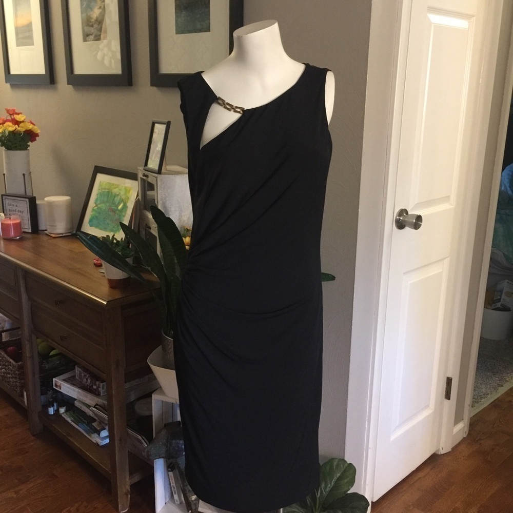 David Meister little black dress